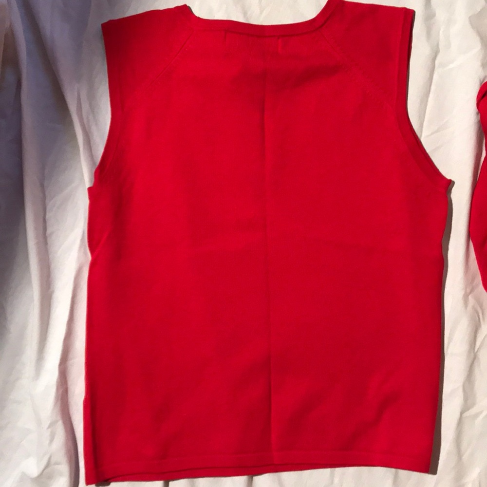 Silk sweater set small/medium red - Picture 4 of 8
